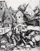 Albrecht Durer The Prodigal Son Amid the Swine oil painting on canvas